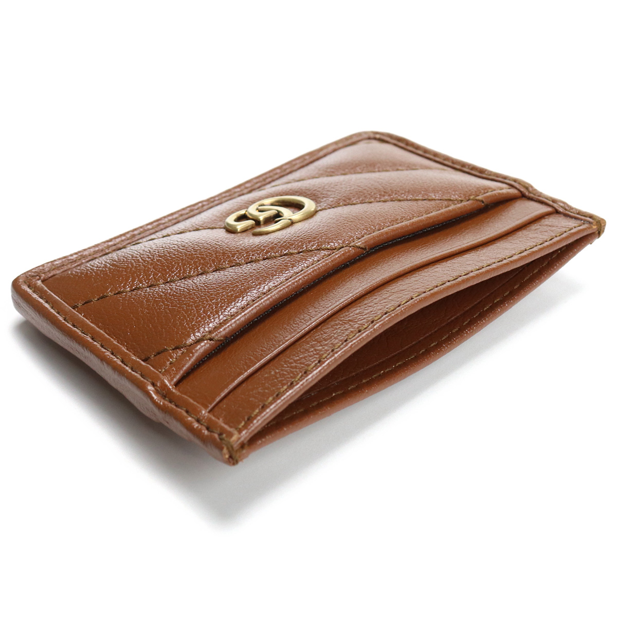 グッチ GUCCI GG MARMONT 2.0 カードケース ブランド カードケース443127 0OLFT 2535ブラウン系 gsm-3 - 画像 (9)