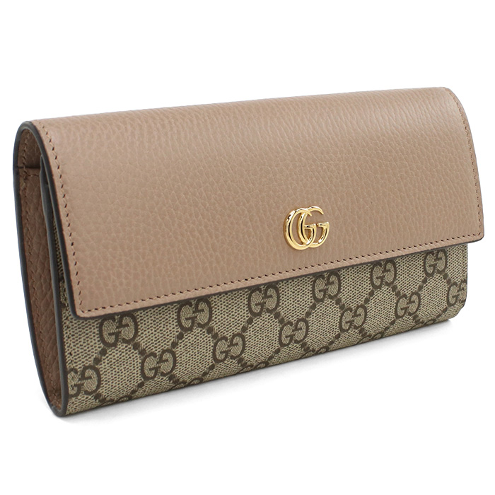 GUCCI グッチ 長財布ニ折小銭入付き 456116 17WAG 5788 PETITE MARMONT レディース ベージュ