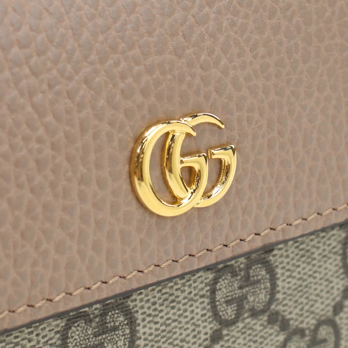 GUCCI グッチ 長財布ニ折小銭入付き 456116 17WAG 5788 PETITE MARMONT レディース ベージュ - 画像 (5)