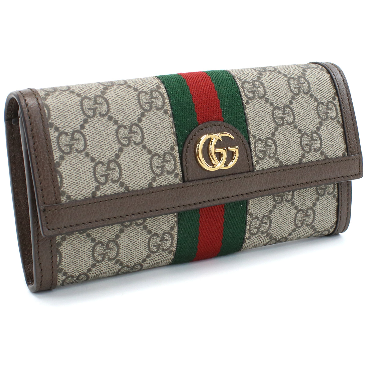 グッチ GUCCI OPHIDIA オフィディア 2つ折り長財布523153 96IWG 8745ブラウン系