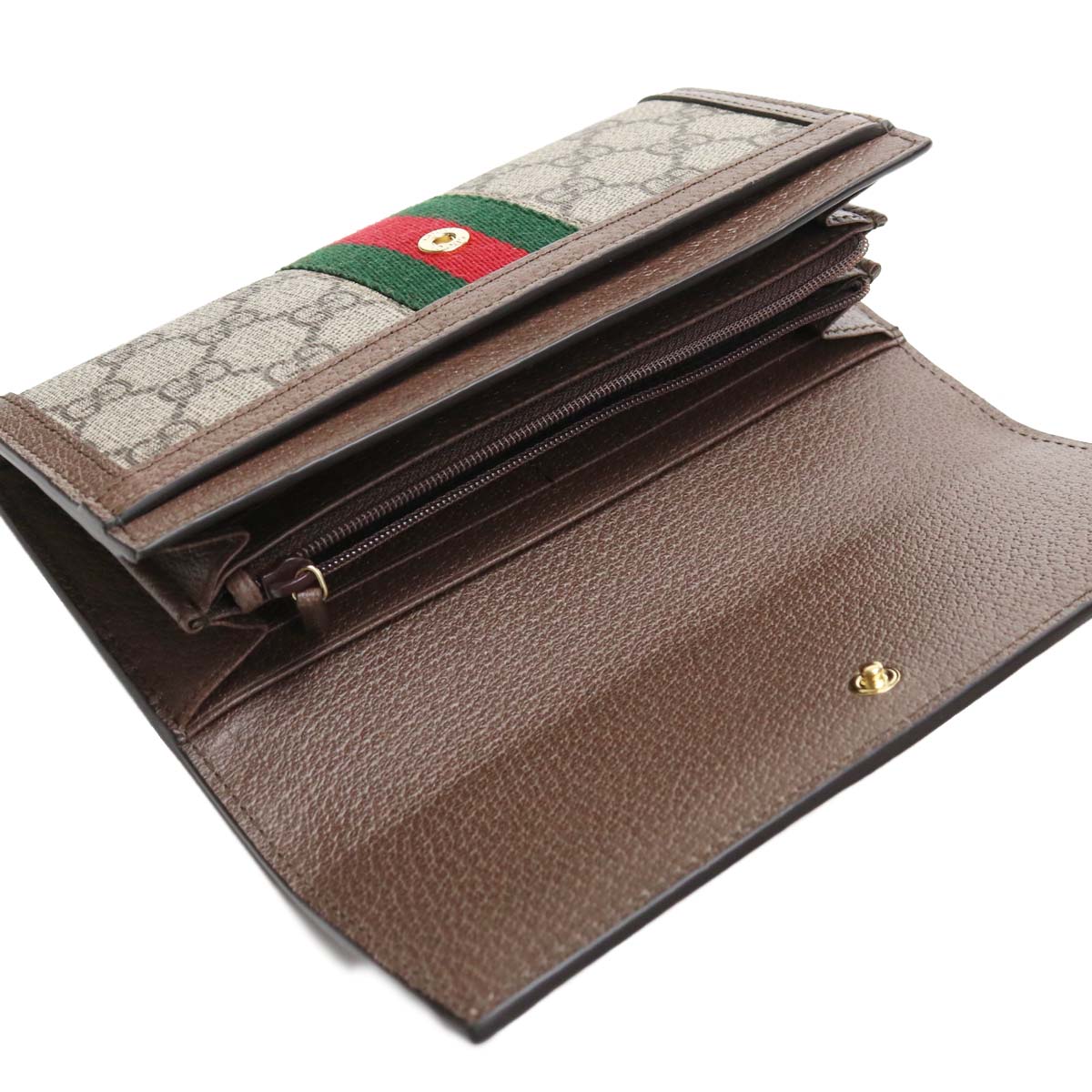 グッチ GUCCI OPHIDIA オフィディア 2つ折り長財布523153 96IWG 8745ブラウン系 - 画像 (8)