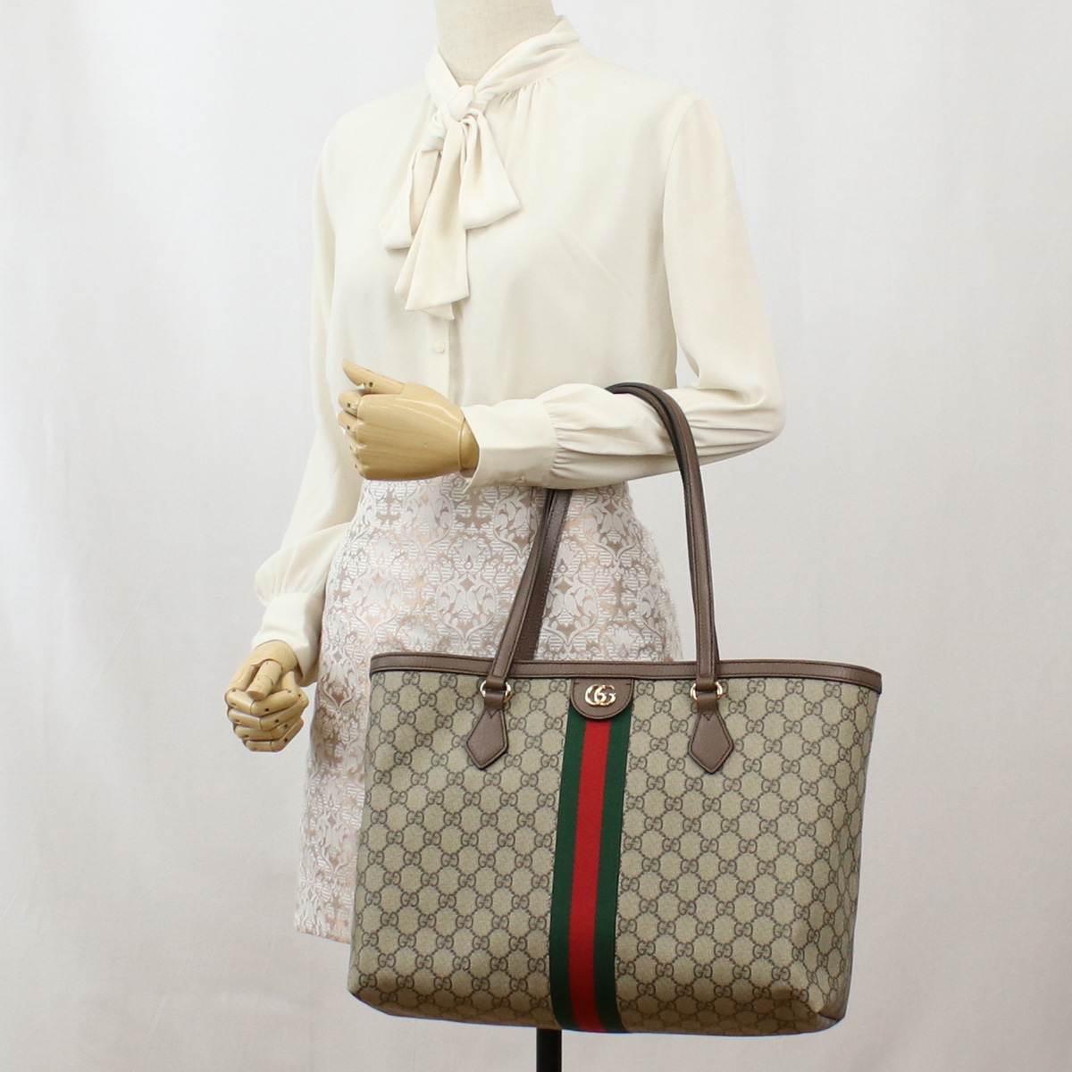 グッチ GUCCI OPHIDIA オフィディア GG トートバッグ ミディアム631685 96IWB 8745ベージュ系 bag-01 - 画像 (9)