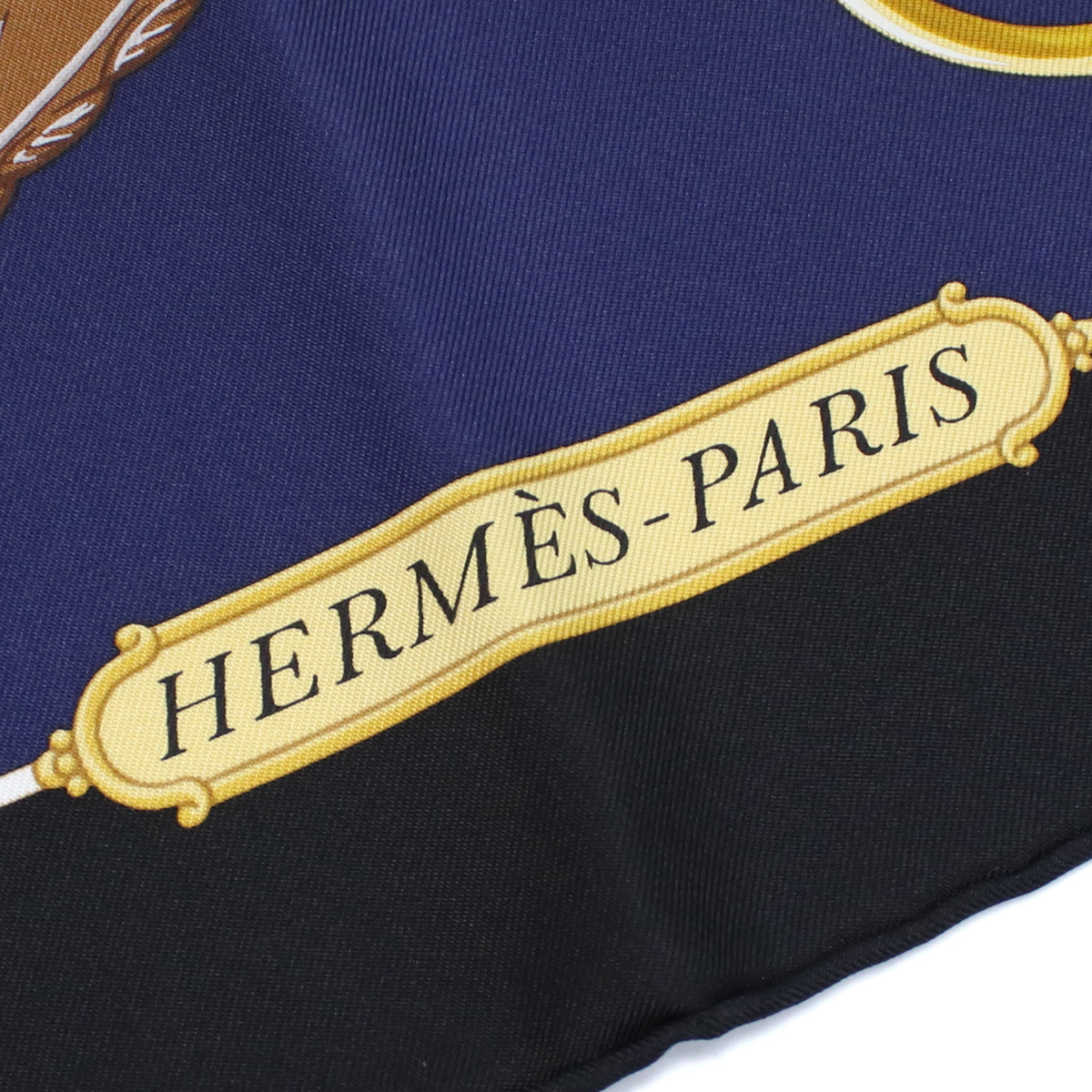 エルメス HERMES レディース-スカーフ ブランド カレCARRE TWILL 003777S 40 LIFT PROFILE RM-NOIR-MARINE-BLANCブラック マルチカラー accessory-01 - 画像 (6)
