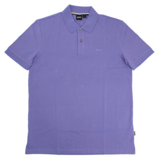 ヒューゴ・ボス HUGO BOSS メンズ ロゴ コットン ポロシャツ ゴルフ50468301 10241531 539パープル系 golf-01