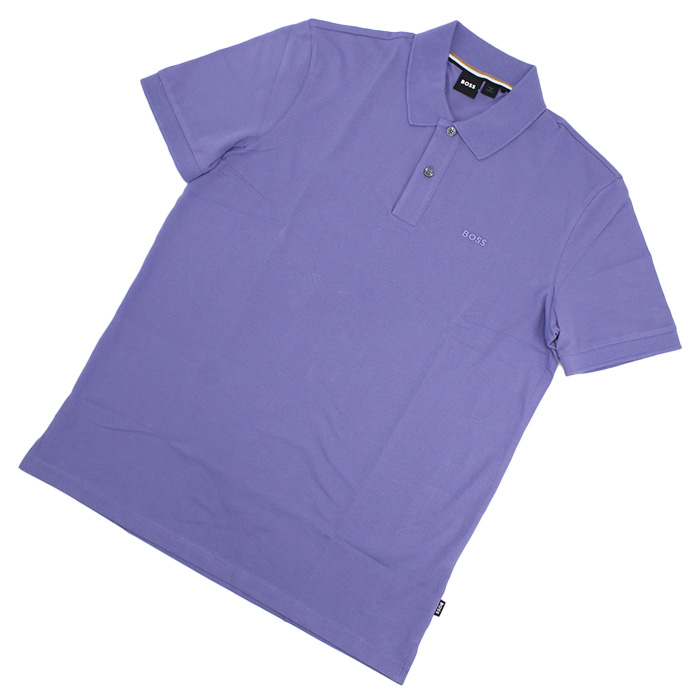 ヒューゴ・ボス HUGO BOSS メンズ ロゴ コットン ポロシャツ ゴルフ50468301 10241531 539パープル系 golf-01 - 画像 (7)