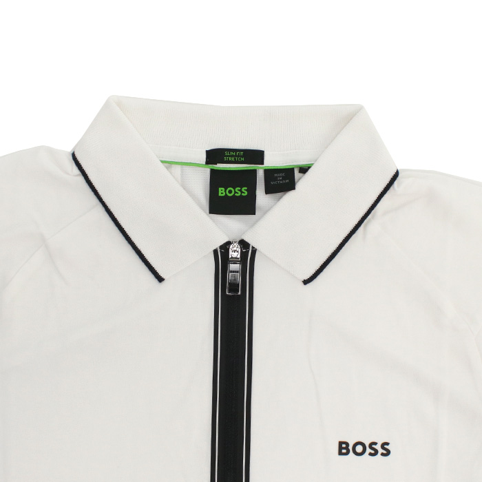 ヒューゴ・ボス HUGO BOSS メンズ ロゴ ポロシャツ ゴルフ50505800 10255057 100ホワイト系 golf-01 - 画像 (5)
