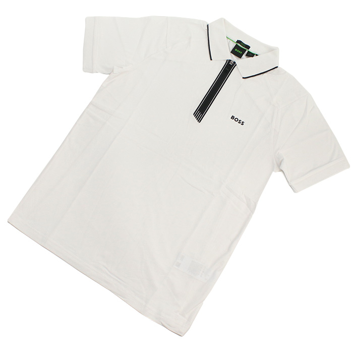 ヒューゴ・ボス HUGO BOSS メンズ ロゴ ポロシャツ ゴルフ50505800 10255057 100ホワイト系 golf-01 - 画像 (7)