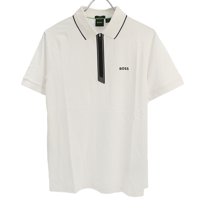 ヒューゴ・ボス HUGO BOSS メンズ ロゴ ポロシャツ ゴルフ50505800 10255057 100ホワイト系 golf-01 - 画像 (8)