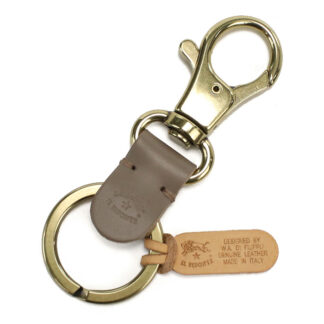 イル ビゾンテ IL BISONTE  キーリング　キーホルダーSKH016　PG0001　GY103TORTORA グレー系