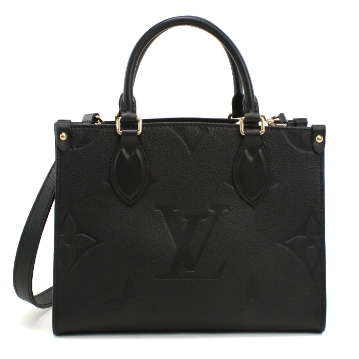 LOUIS VUITTON ルイヴィトン トートバッグ M45653 オンザゴー PM アンプラント レディース ブラック - 画像 (2)