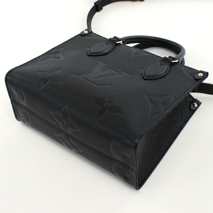 LOUIS VUITTON ルイヴィトン トートバッグ M45653 オンザゴー PM アンプラント レディース ブラック - 画像 (7)