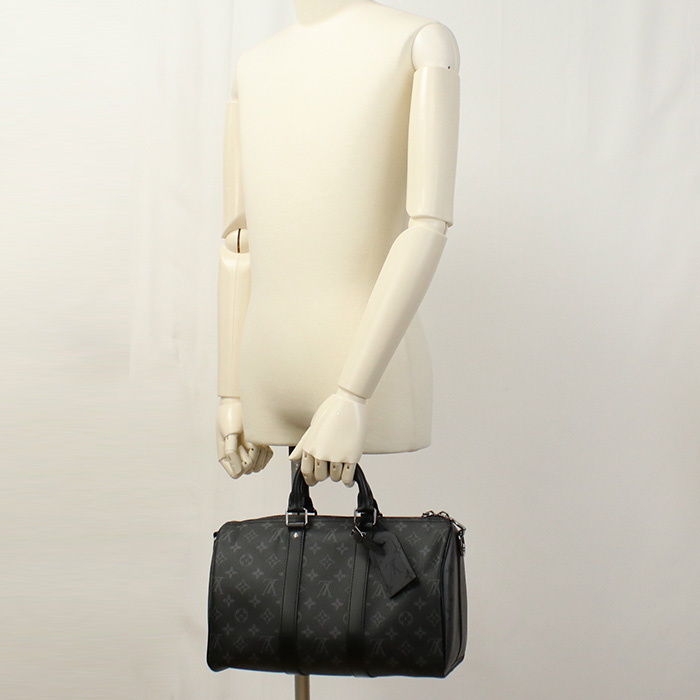 LOUIS VUITTON ルイヴィトン ミニボストン M46655 エクリプス キーポル・バンドリエール 35 エクリプス メンズ グレー - 画像 (9)