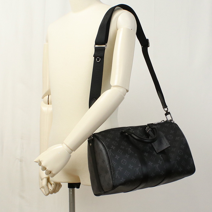 LOUIS VUITTON ルイヴィトン ミニボストン M46655 エクリプス キーポル・バンドリエール 35 エクリプス メンズ グレー - 画像 (10)