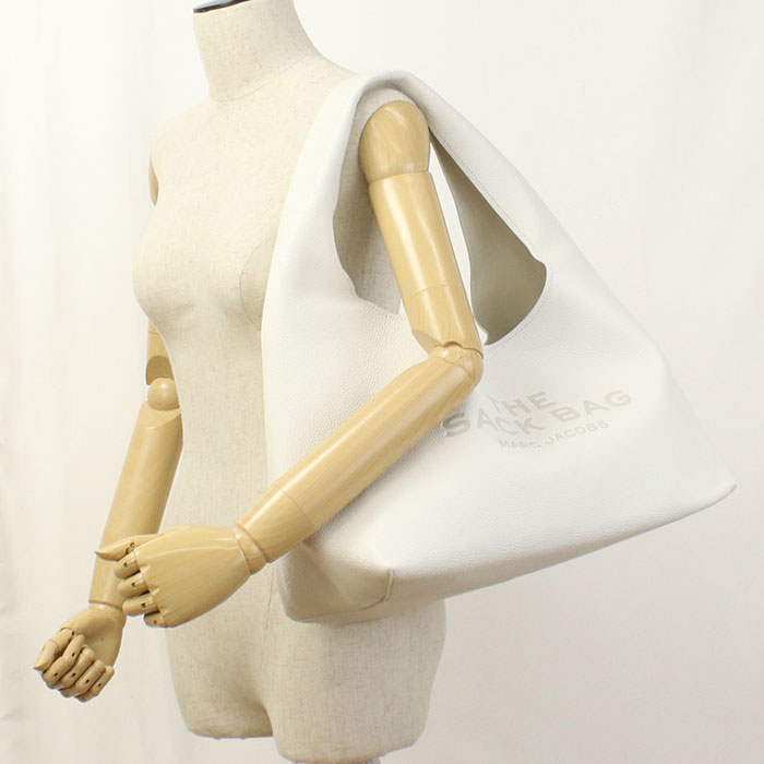 MARC JACOBS マークジェイコブス レザー トートバッグ 2R3HSH058H02 100 THE SACK レディース ホワイト - 画像 (10)