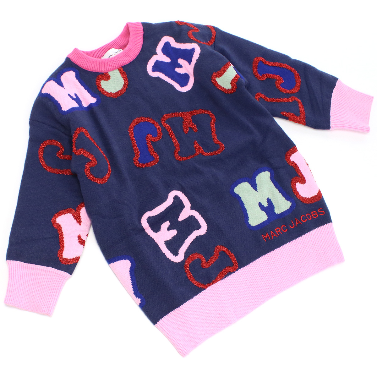 マーク・ジェイコブス MARC JACOBS ベビー-セーター,ニット ブランド W12428 84ENAVY ネイビー系 kb-01 - 画像 (3)