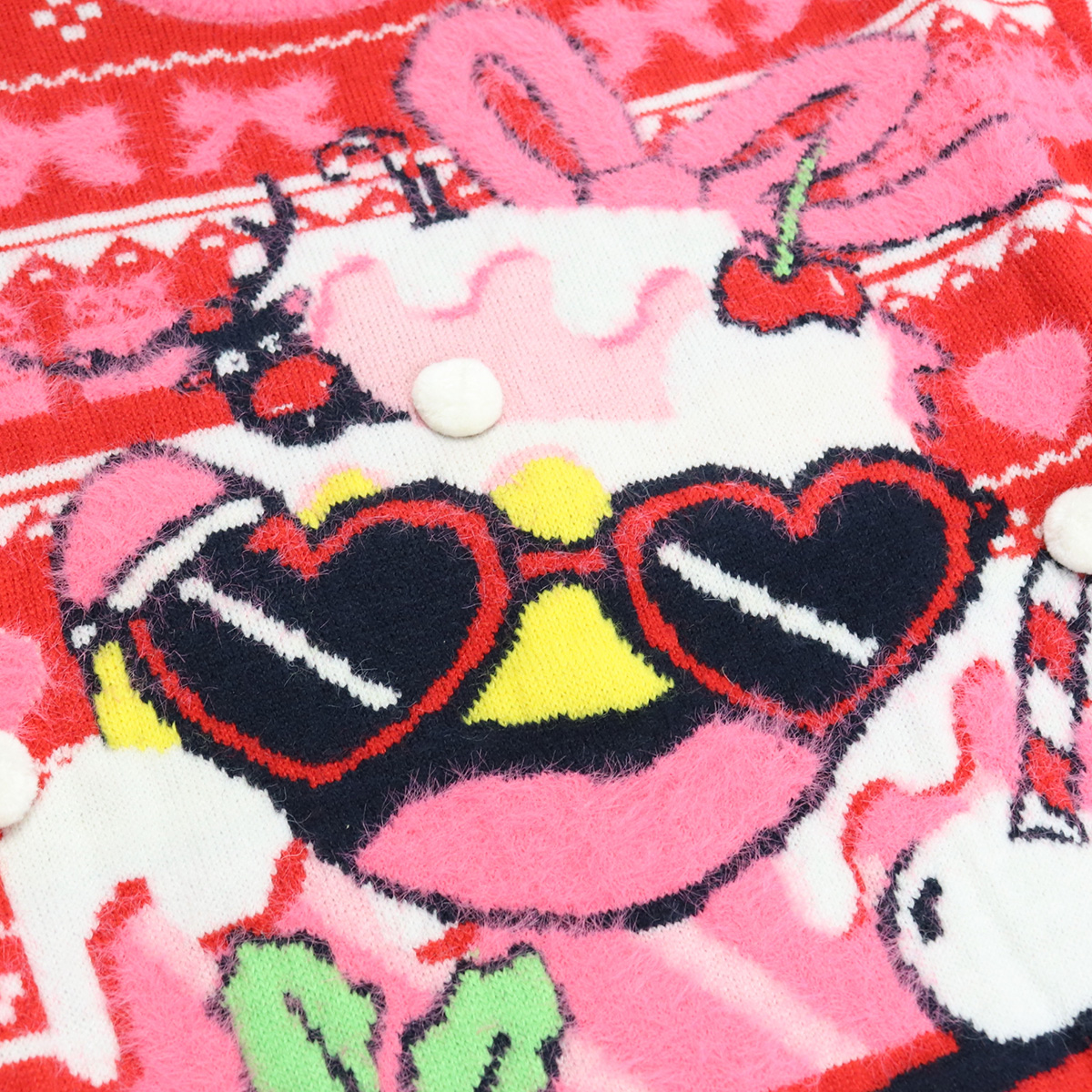 マーク・ジェイコブス MARC JACOBS ベビー-セーター,ニット クリスマスW15568 97ERED ピンク系 レッド系 kb-01 - 画像 (7)