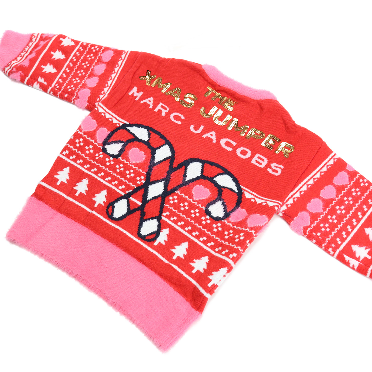 マーク・ジェイコブス MARC JACOBS ベビー-セーター,ニット クリスマスW15568 97ERED ピンク系 レッド系 kb-01 - 画像 (8)