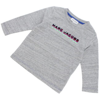 マーク・ジェイコブス MARC JACOBS ベビー-ロングTシャツ ブランド ロゴW25542 A35CHINE GREY グレー系 kb-01