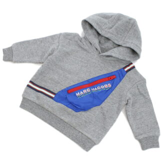 マーク・ジェイコブス MARC JACOBS ベビー-パーカー ブランド フーディー ロゴW25562 A35CHINE GREY グレー系 kb-01