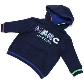マーク・ジェイコブス MARC JACOBS ベビー-パーカー ブランド フーディー ロゴW25563 84ENAVY ネイビー系 kb-01