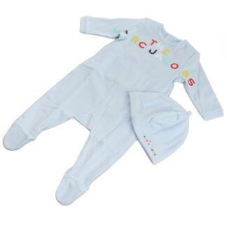 マーク・ジェイコブス MARC JACOBS ベビー-カバーオールW98133 791PALE BLUE ブルー系 kb-01