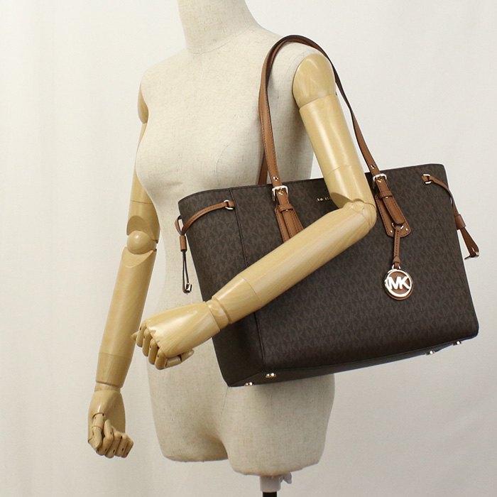 MICHAEL KORS マイケルコース トートバッグ 30F8GV6T2B 200 VOYAGER レディース ブラウン - 画像 (10)