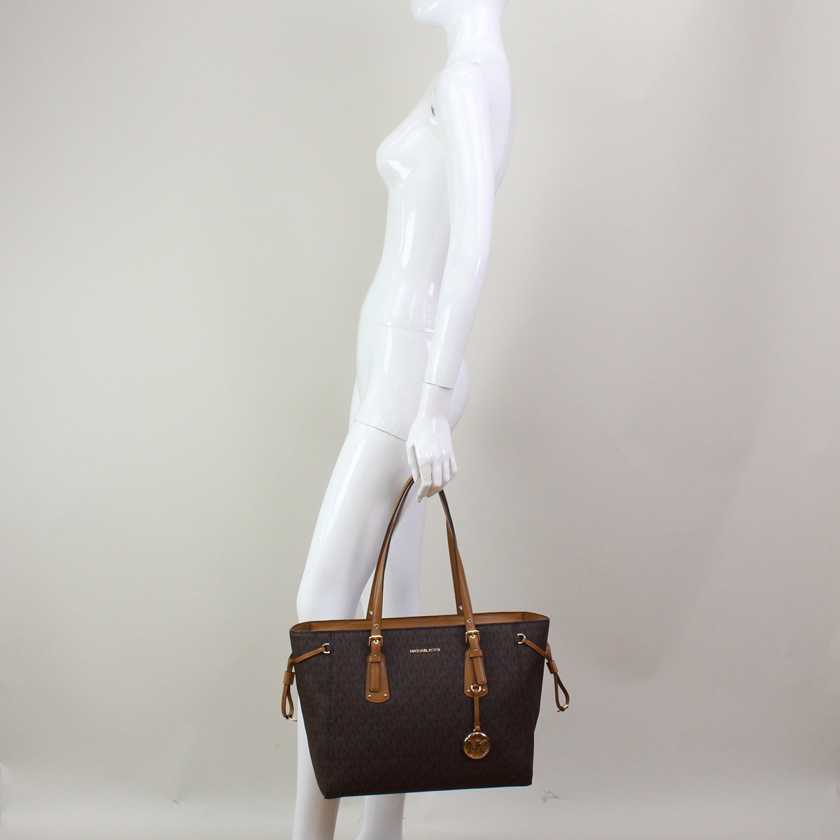 MICHAEL KORS マイケルコース トートバッグ 30F8GV6T2B 200 VOYAGER レディース ブラウン - 画像 (11)