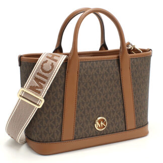 マイケル・コース MICHAEL KORS LUISA トートバッグ スモール ロゴベルト30R4G99T1V 227BRN-LUGGAGE ブラウン系