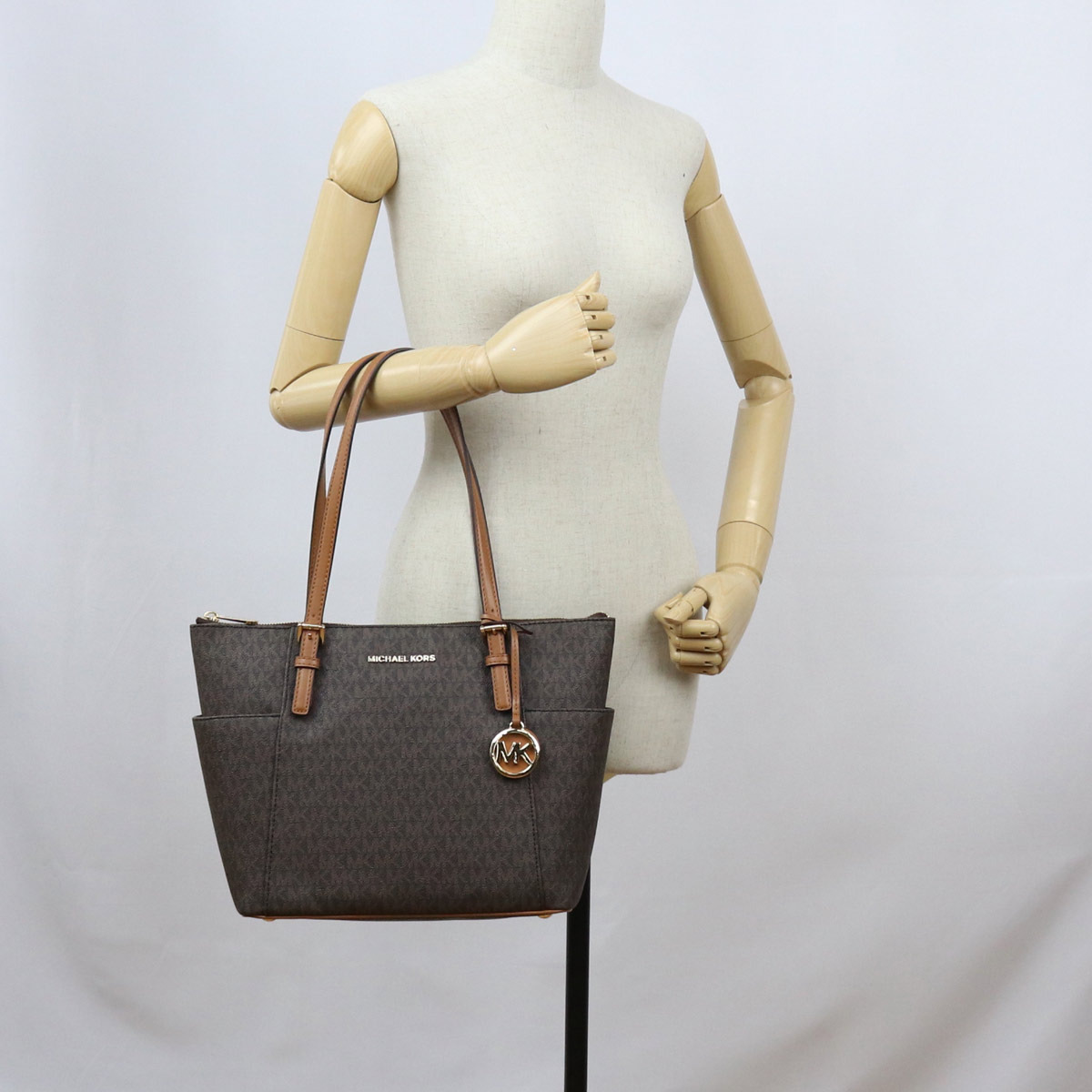 MICHAEL KORS マイケルコース トートバッグ 30S0GTTT1B 252 JET SET ITEM レディース ブラウン - 画像 (12)