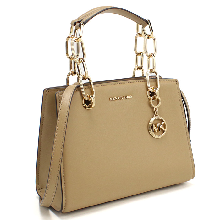 マイケルコース MICHAEL KORS CYNTHIA トートバッグ 2WAY ショルダー付き30S4GCYS1T LEATHER 222CAMEL ブラウン系 bag-01 - 画像 (4)