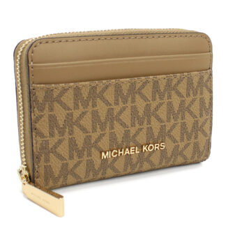 マイケルコース MICHAEL KORS JET SET 小銭入れ ミニ財布32R5GJ6Z5V　297HUSK ブラウン系 mini-01 wallet-01