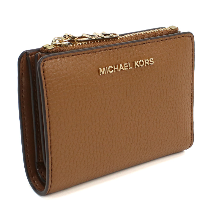 マイケルコース MICHAEL KORS EMPIRE 二折財布小銭入付き ブランド32S4G8ED7L LEATHER 230LUGGAGE ブラウン系 wallet-01