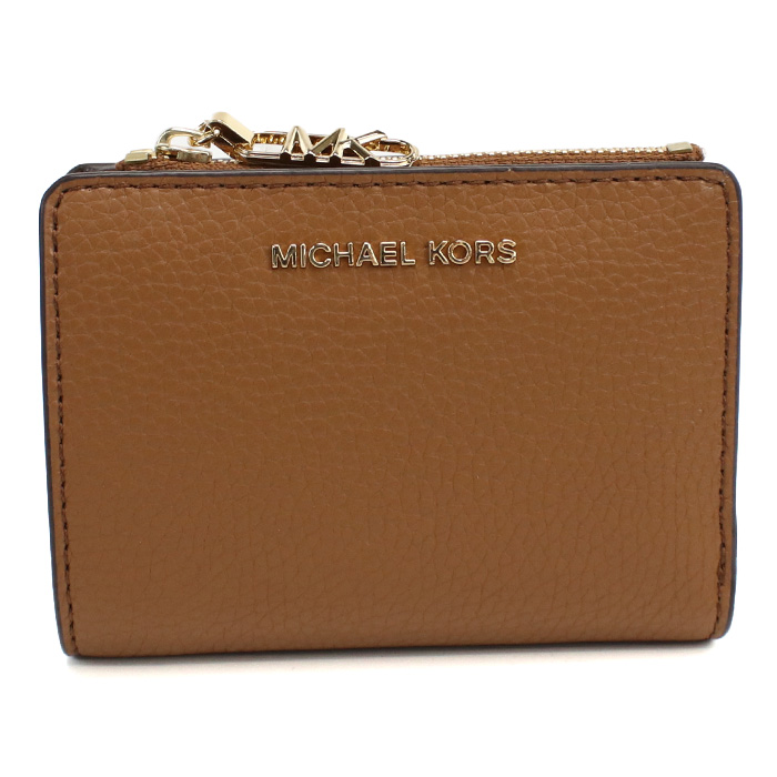マイケルコース MICHAEL KORS EMPIRE 二折財布小銭入付き ブランド32S4G8ED7L LEATHER 230LUGGAGE ブラウン系 wallet-01 - 画像 (2)