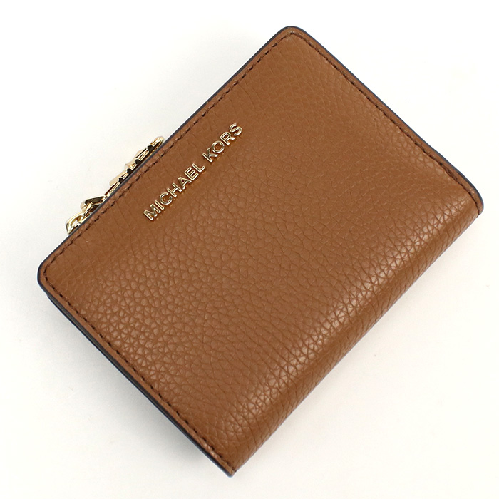 マイケルコース MICHAEL KORS EMPIRE 二折財布小銭入付き ブランド32S4G8ED7L LEATHER 230LUGGAGE ブラウン系 wallet-01 - 画像 (5)