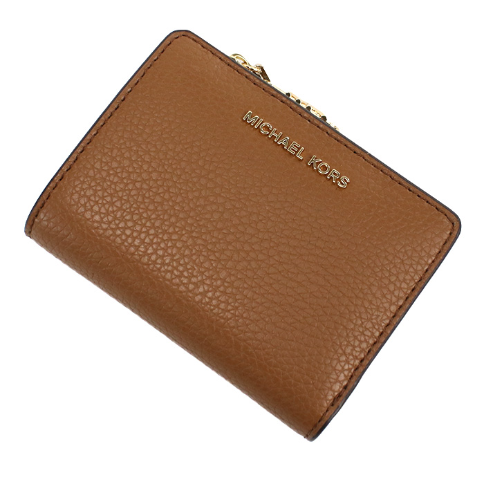 マイケルコース MICHAEL KORS EMPIRE 二折財布小銭入付き ブランド32S4G8ED7L LEATHER 230LUGGAGE ブラウン系 wallet-01 - 画像 (6)