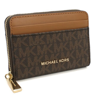 マイケルコース MICHAEL KORS JET SET CHARM 小銭入れ ミニ財布32T4GJ6Z5B　252BRN-ACORN ブラウン mini-01 wallet-01