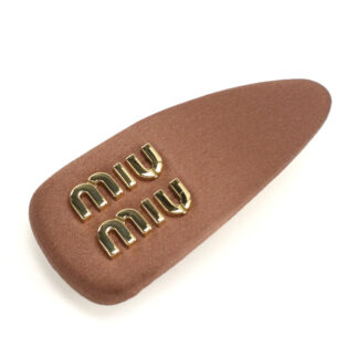 MIUMIU ミュウミュウ バレッタ 5IF092 049 F0324 レディース ブラウン