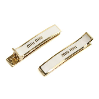 MIUMIU ミュウミュウ ヘアアクセサリー 5JF136 2F6T F0009 レディース ホワイト