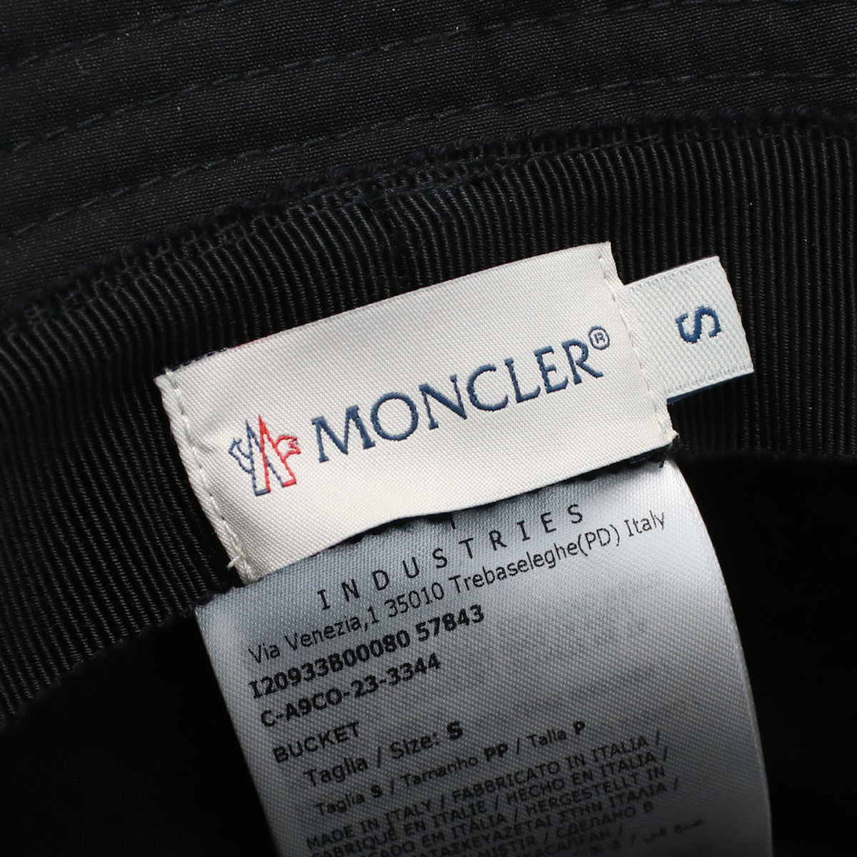 モンクレール MONCLER レディース バケットハット ブランド ロゴ3B00080 BUCKET 57843 999ブラック cap-01 - 画像 (8)