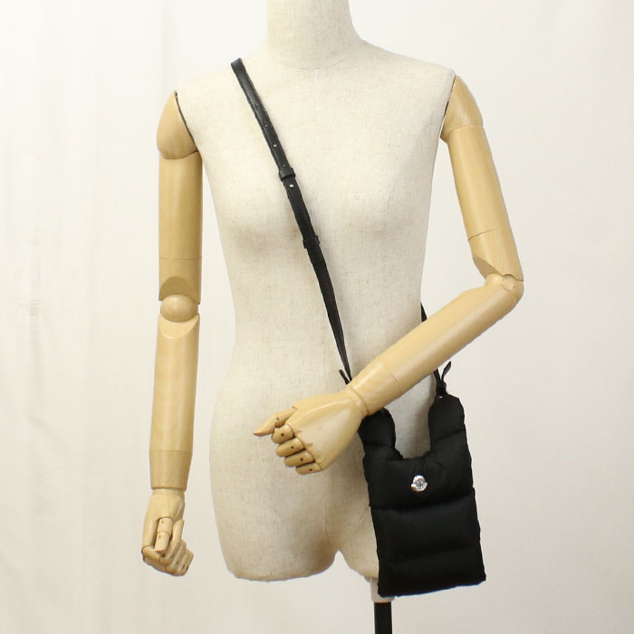 MONCLER モンクレール 斜め掛け ショルダーバッグ 5L00022 M6275 999 レディース ブラック - 画像 (9)