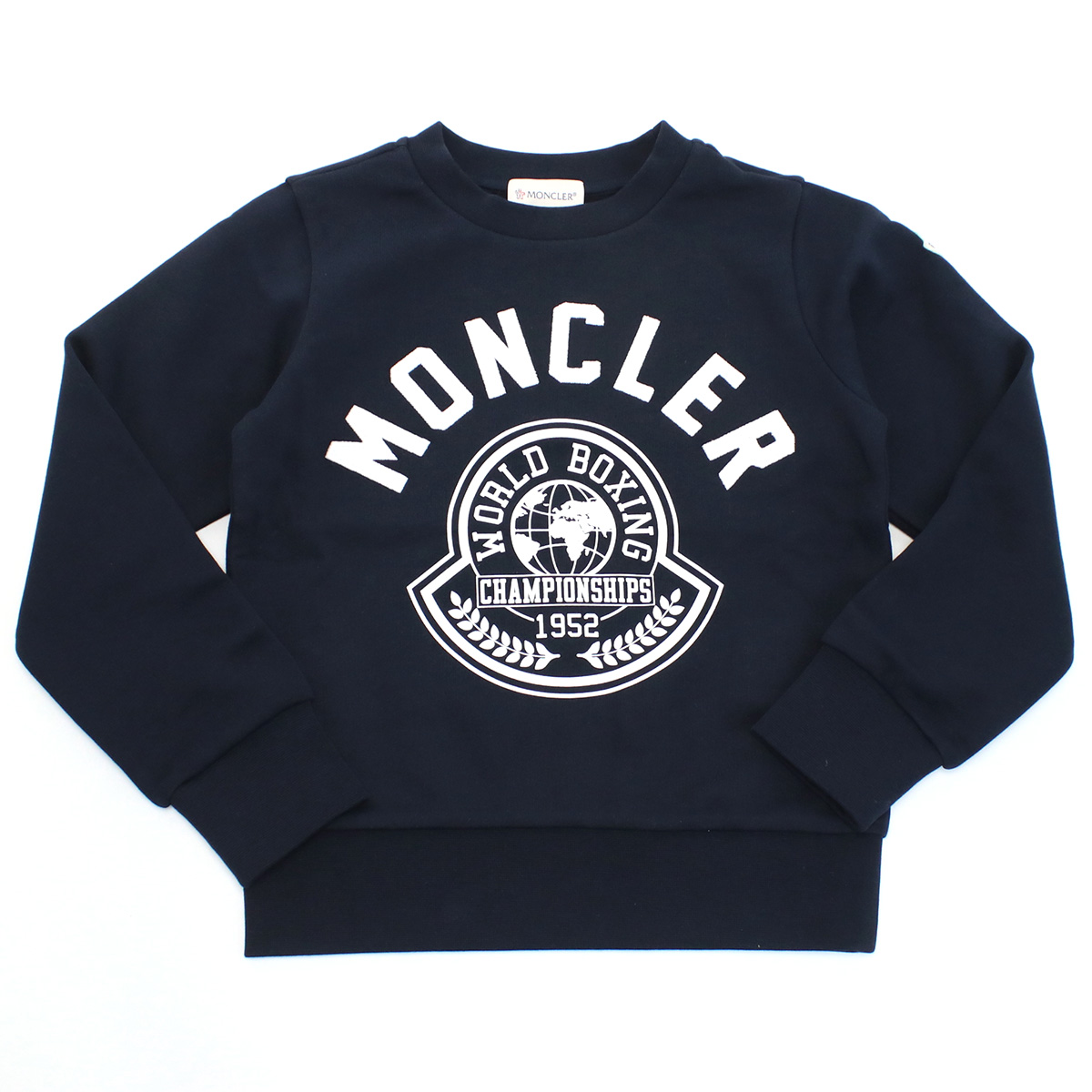 モンクレール MONCLER キッズ スウェット ブランド 大人もOK8G00002 FELPA MANICHE L 899PS 778ネイビー系 kb-01 apparel-01 - 画像 (2)