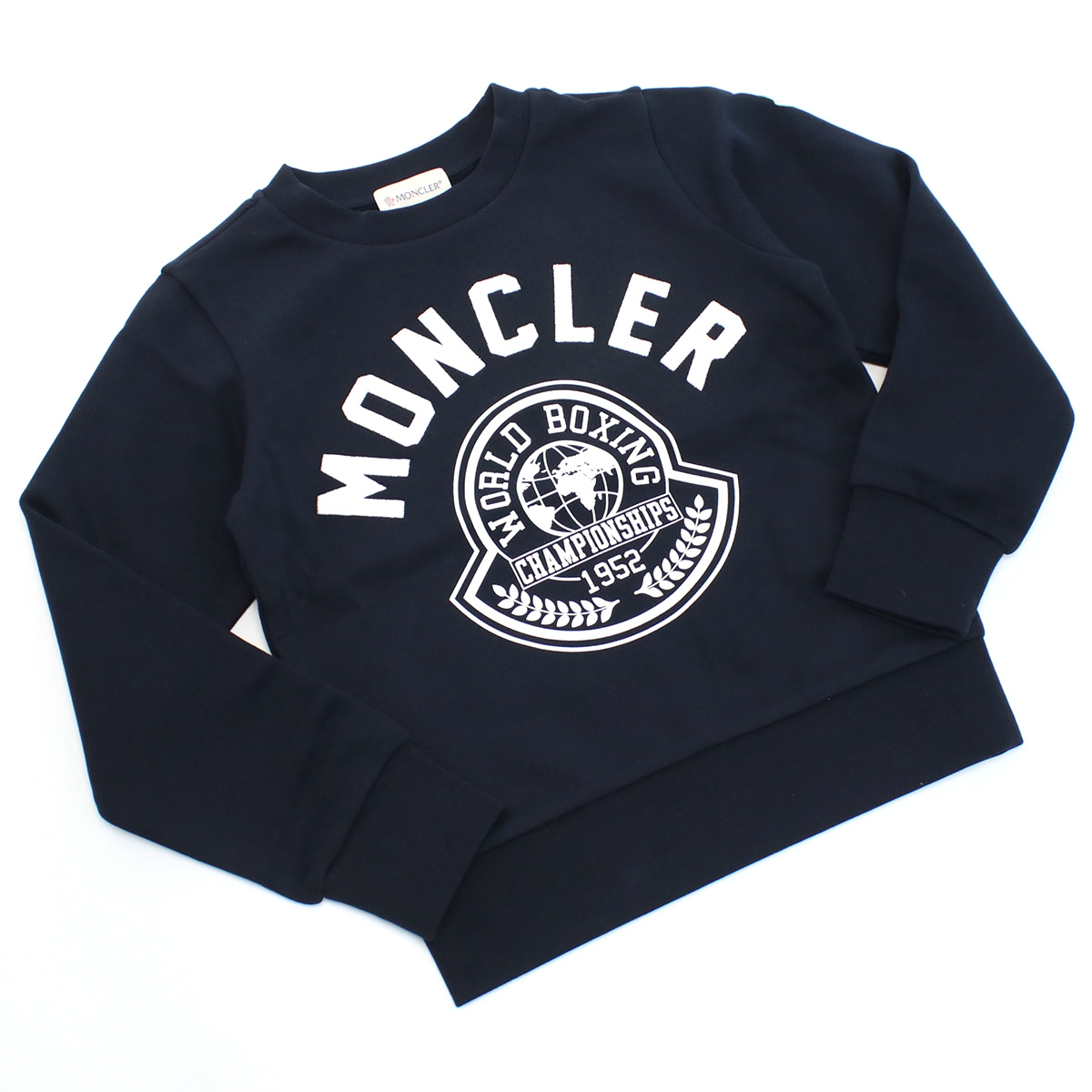 モンクレール MONCLER キッズ スウェット ブランド 大人もOK8G00002 FELPA MANICHE L 899PS 778ネイビー系 kb-01 apparel-01 - 画像 (3)