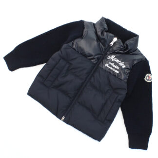 モンクレール MONCLER ベビー-ジャケット,上着 ブランド9B00004 GARDIGAN TRICOT M1131 P77ネイビー系 kb-01 outer-01