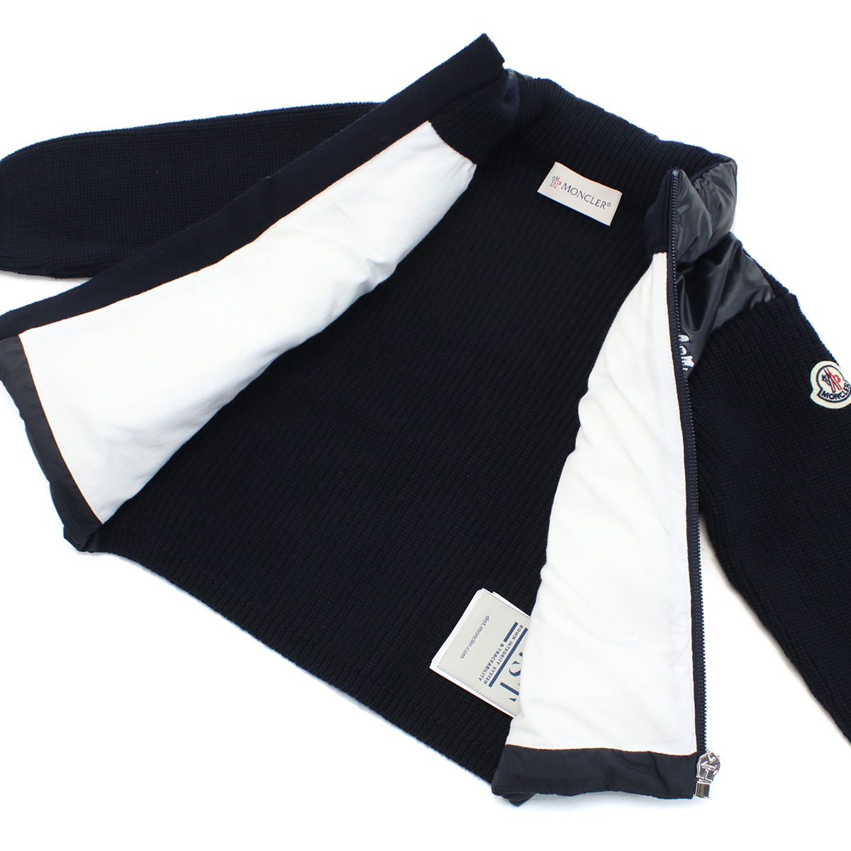モンクレール MONCLER ベビー-ジャケット,上着 ブランド9B00004 GARDIGAN TRICOT M1131 P77ネイビー系 kb-01 outer-01 - 画像 (7)
