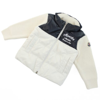 モンクレール MONCLER ベビー-ジャケット,上着 ブランド9B00004 GARDIGAN TRICOT M1131 P07ホワイト系 kb-01 outer-01