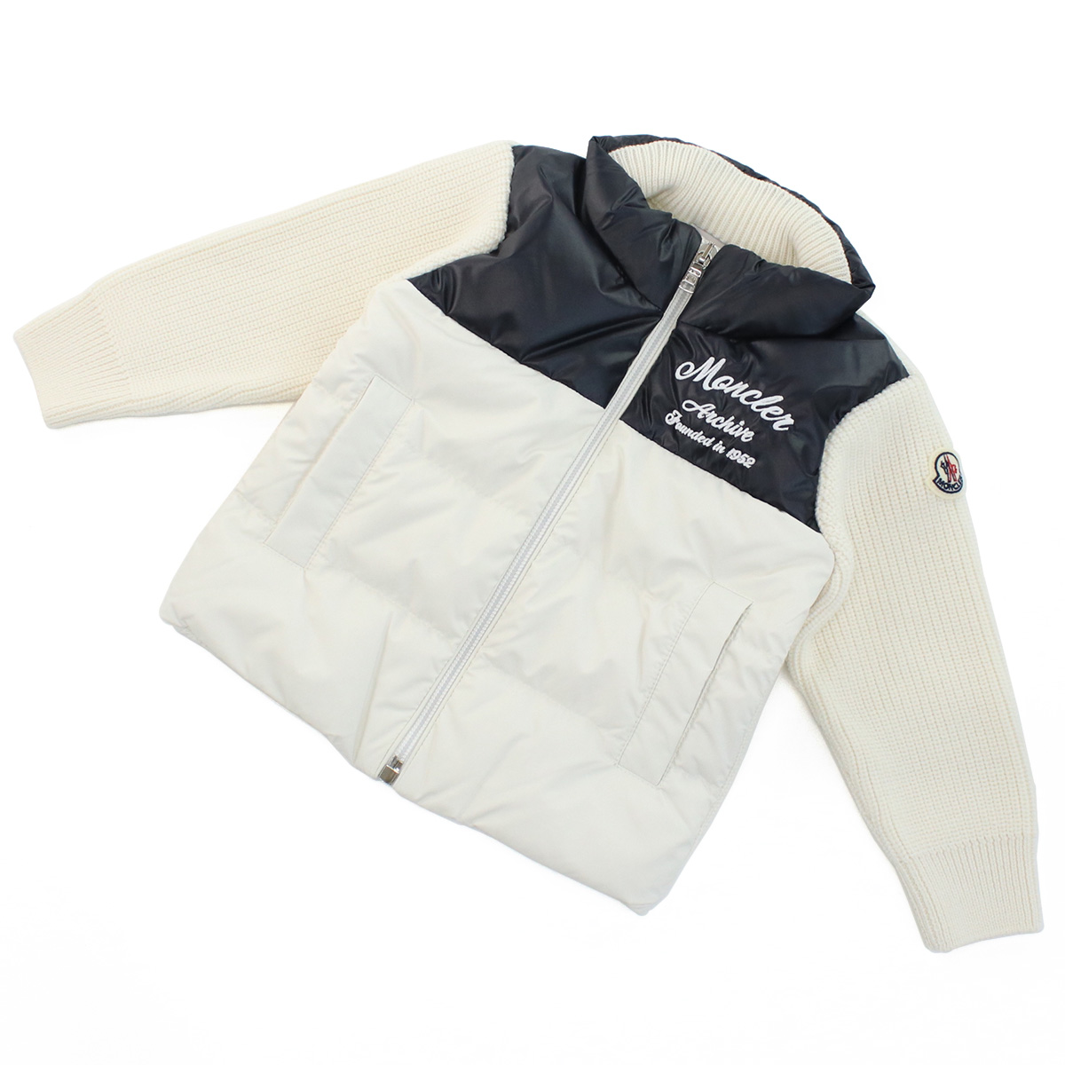 モンクレール MONCLER ベビー-ジャケット,上着 ブランド9B00004 GARDIGAN TRICOT M1131 P07ホワイト系 kb-01 outer-01
