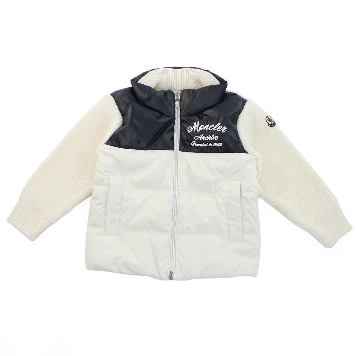 モンクレール MONCLER ベビー-ジャケット,上着 ブランド9B00004 GARDIGAN TRICOT M1131 P07ホワイト系 kb-01 outer-01 - 画像 (2)