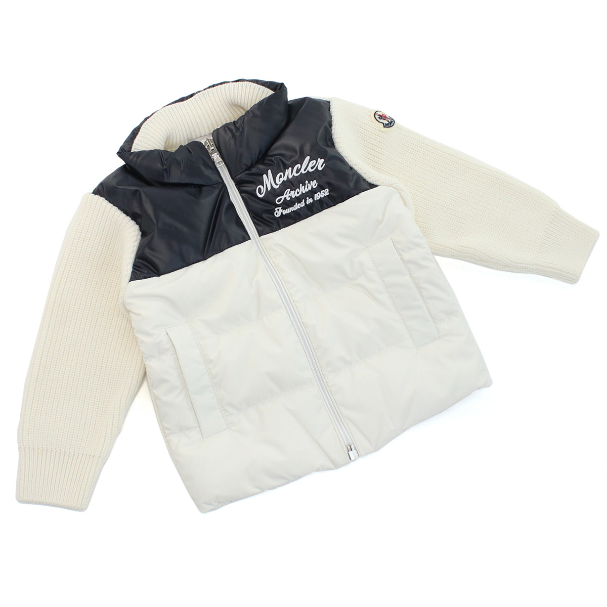 モンクレール MONCLER ベビー-ジャケット,上着 ブランド9B00004 GARDIGAN TRICOT M1131 P07ホワイト系 kb-01 outer-01 - 画像 (3)