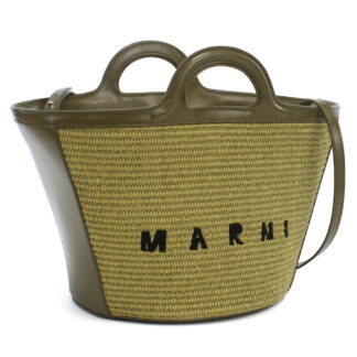 マルニ MARNI カゴバッグ ブランド ショルダー付 2wayBMMP0068Q0 P3860 00V25カーキ kago-01