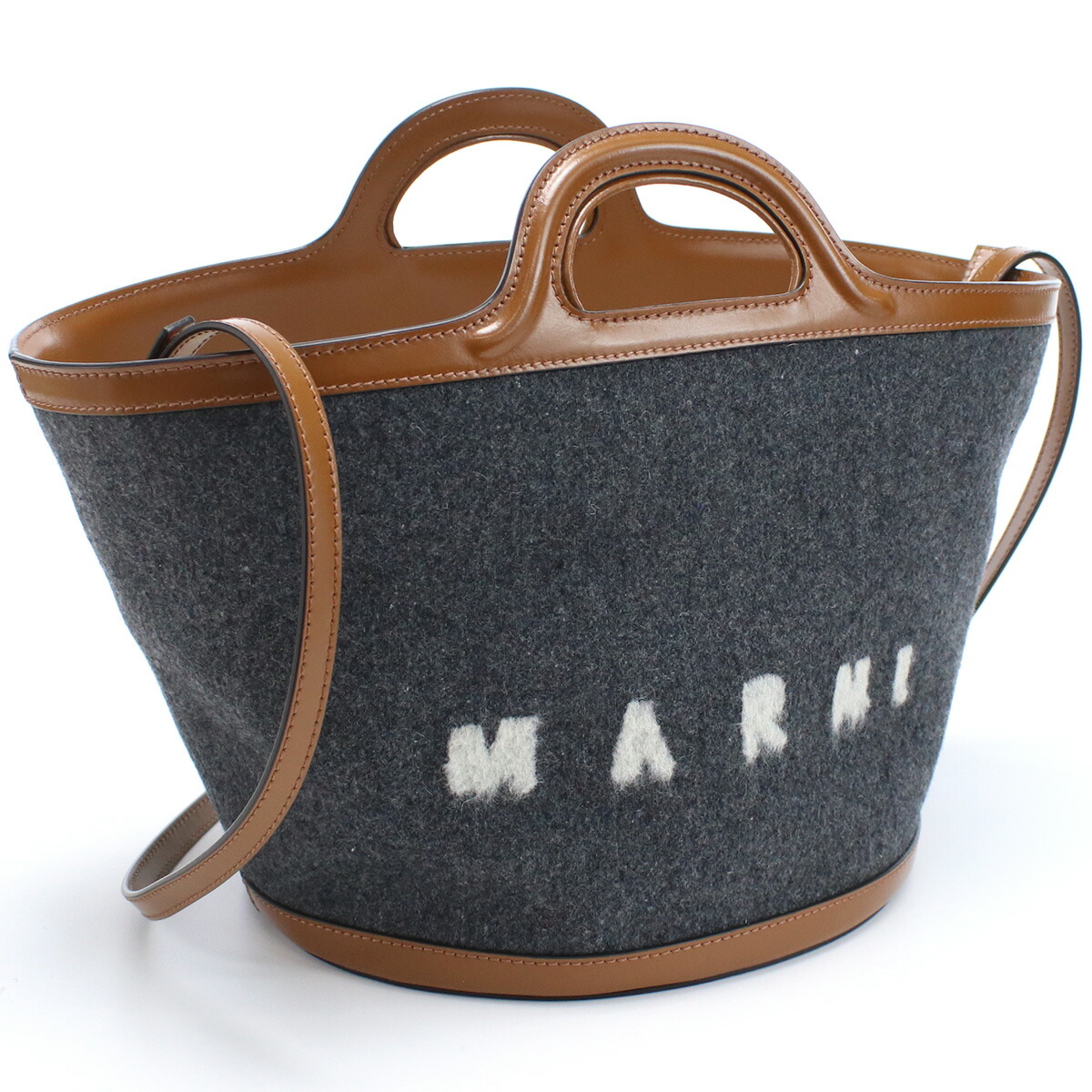 マルニ MARNI トートバッグ ブランド TROPICALIA トロピカリア ショルダーバッグBMMP0097Q1 P4915 ZO253グレー系 bag-01